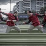 Crew Breakdancer vor der berliner U-Bahn